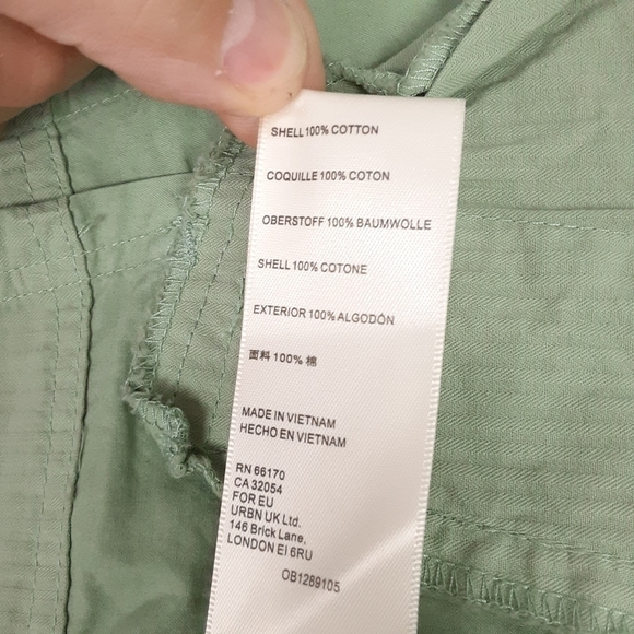 NWT Free People High Waisted Chino Shortsin Olive Size XL - Picture 8 of 10